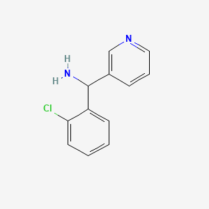 molecular formula C12H11ClN2 B12826129 (2-Chlorophenyl)(pyridin-3-yl)methanamine 