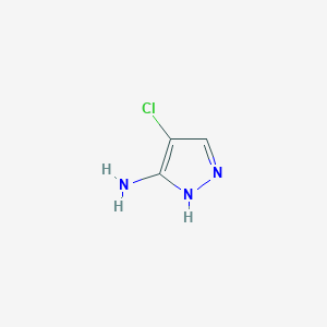 molecular formula C3H4ClN3 B1282615 4-氯-1H-吡唑-3-胺 CAS No. 54301-34-7