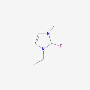 molecular formula C6H11FN2 B12826163 1-Ethyl-2-fluoro-3-methyl-2,3-dihydro-1H-imidazole 