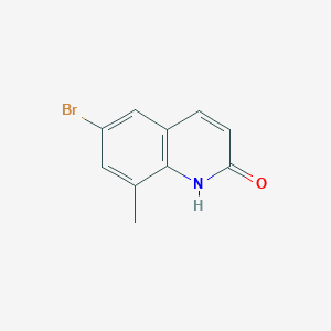 molecular formula C10H8BrNO B1282617 6-溴-8-甲基喹啉-2(1H)-酮 CAS No. 99465-08-4