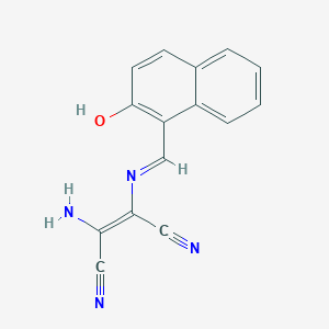 (2Z)-2-AMino-3-[(E)-[(2-hydroxy-1-naphthalenyl)methylene]amino]-2-butenedinitrile