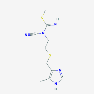 1-Cyano-2-methyl-1-[2-(5-methylimidazol-4-yl-methylthio)ethyl]isothiourea