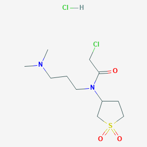 2-chloro-N-[3-(dimethylamino)propyl]-N-(1,1-dioxidotetrahydrothien-3-yl)acetamide hydrochloride