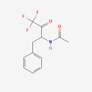 Acetamide, N-[3,3,3-trifluoro-2-oxo-1-(phenylmethyl)propyl]-