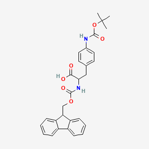 molecular formula C29H30N2O6 B12826214 Fmoc-P(NH-boc)-L-phe-OH 