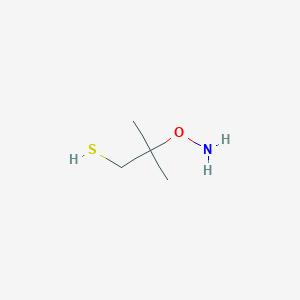 molecular formula C4H11NOS B12826222 2-(Aminooxy)-2-methylpropane-1-thiol 