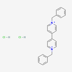 1-Benzyl-4-(1-benzylpyridin-1-ium-4-yl)pyridin-1-ium;dihydrochloride