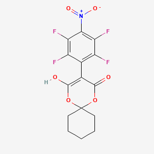 4-Hydroxy-3-(2,3,5,6-tetrafluoro-4-nitrophenyl)-1,5-dioxaspiro[5.5]undec-3-en-2-one