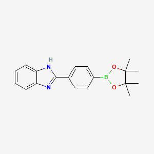 2-(4-(4,4,5,5-Tetramethyl-1,3,2-dioxaborolan-2-yl)phenyl)-1h-benzo[d]imidazole