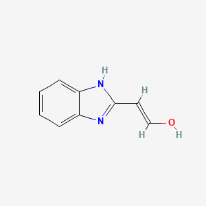 molecular formula C9H8N2O B12826288 2-(1H-Benzo[d]imidazol-2-yl)ethenol 