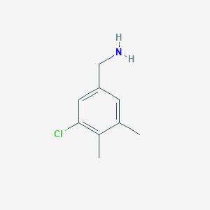 molecular formula C9H12ClN B12826304 (3-Chloro-4,5-dimethylphenyl)methanamine 