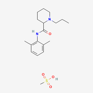 molecular formula C18H30N2O4S B12826313 Ropivacaine Mesylater 