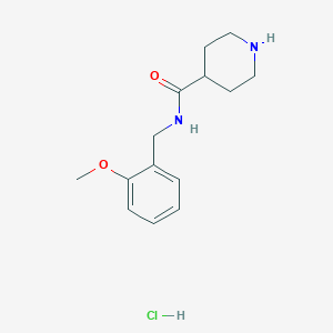 molecular formula C14H21ClN2O2 B12826323 N-(2-Methoxybenzyl)piperidine-4-carboxamide hydrochloride 