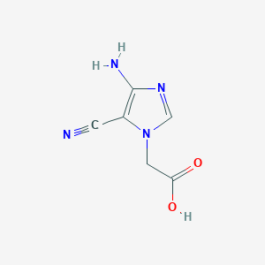 molecular formula C6H6N4O2 B12826328 2-(4-Amino-5-cyano-1H-imidazol-1-yl)acetic acid CAS No. 87460-74-0