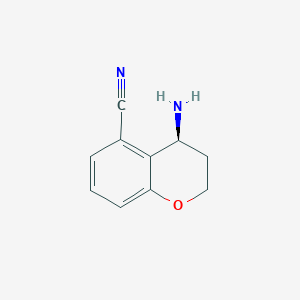 molecular formula C10H10N2O B12826334 (S)-4-Aminochroman-5-carbonitrile 