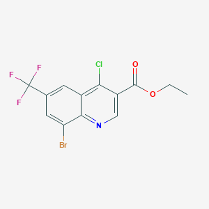 Ethyl 8-bromo-4-chloro-6-(trifluoromethyl)quinoline-3-carboxylate