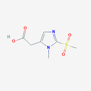 2-(1-Methyl-2-(methylsulfonyl)-1H-imidazol-5-yl)acetic acid