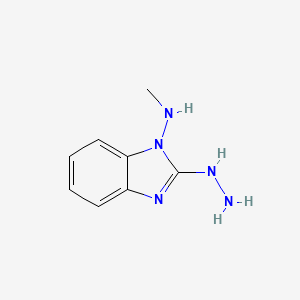 molecular formula C8H11N5 B12826399 2-Hydrazinyl-N-methyl-1H-benzo[d]imidazol-1-amine 