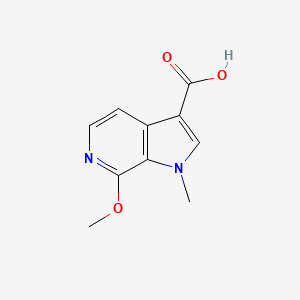 molecular formula C10H10N2O3 B12826427 7-Methoxy-1-methyl-1H-pyrrolo[2,3-c]pyridine-3-carboxylic acid 