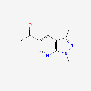 1-(1,3-Dimethyl-1H-pyrazolo[3,4-b]pyridin-5-yl)ethan-1-one