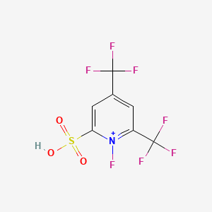 1-Fluoro-4,6-bis(trifluoromethyl)pyridin-1-ium-2-sulfonic acid