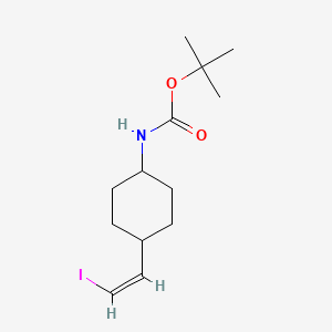 molecular formula C13H22INO2 B12826522 Rel-tert-butyl ((1r,4r)-4-((Z)-2-iodovinyl)cyclohexyl)carbamate 