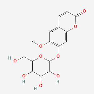 6-Methoxy-7-[3,4,5-trihydroxy-6-(hydroxymethyl)oxan-2-yl]oxychromen-2-one