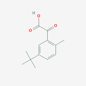 molecular formula C13H16O3 B12826541 2-(5-(tert-Butyl)-2-methylphenyl)-2-oxoacetic acid 