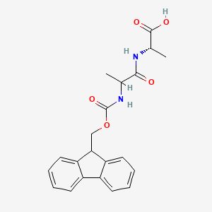 (2S)-2-[2-({[(9H-fluoren-9-yl)methoxy]carbonyl}amino)propanamido]propanoic acid