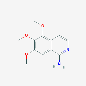 molecular formula C12H14N2O3 B12826550 5,6,7-Trimethoxyisoquinolin-1-amine 