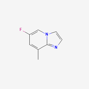 molecular formula C8H7FN2 B12826553 6-Fluoro-8-methylimidazo[1,2-a]pyridine 