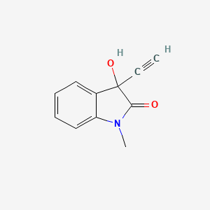 3-Ethynyl-3-hydroxy-1-methylindolin-2-one