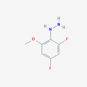 molecular formula C7H8F2N2O B12826558 (2,4-Difluoro-6-methoxyphenyl)hydrazine 