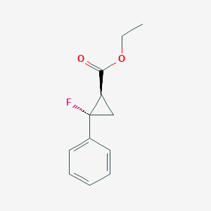 Rel-ethyl (1R,2S)-2-fluoro-2-phenylcyclopropane-1-carboxylate