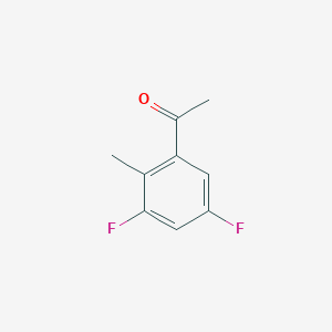 molecular formula C9H8F2O B12826636 3',5'-Difluoro-2'-methylacetophenone 