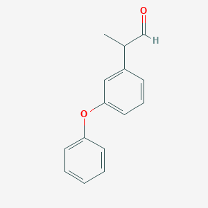B1282664 2-(3-Phenoxyphenyl)propanal CAS No. 59908-87-1