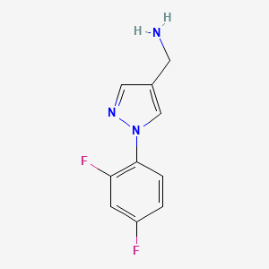 (1-(2,4-Difluorophenyl)-1H-pyrazol-4-yl)methanamine