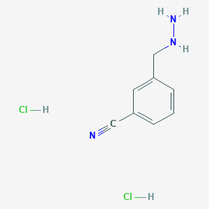 molecular formula C8H11Cl2N3 B12826703 3-(Hydrazinylmethyl)benzonitrile dihydrochloride 