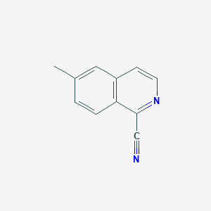 molecular formula C11H8N2 B12826711 6-Methylisoquinoline-1-carbonitrile 