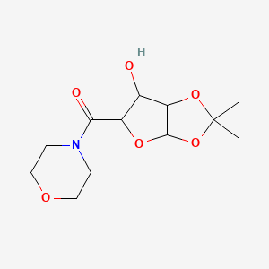 (6-Hydroxy-2,2-dimethyl-3a,5,6,6a-tetrahydrofuro[2,3-d][1,3]dioxol-5-yl)-morpholin-4-ylmethanone