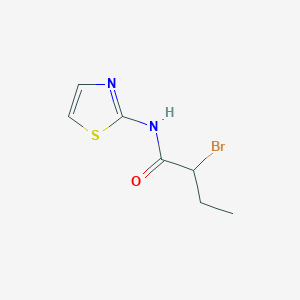 B1282672 2-Bromo-N-1,3-thiazol-2-ylbutanamide CAS No. 116200-99-8