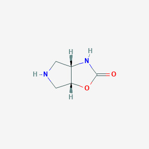 molecular formula C5H8N2O2 B12826749 (3aS,6aR)-hexahydro-2H-Pyrrolo[3,4-d]oxazol-2-one 