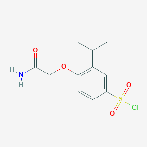 4-(2-Amino-2-oxoethoxy)-3-isopropylbenzenesulfonyl chloride