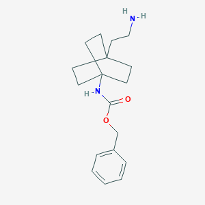 molecular formula C18H26N2O2 B12826768 Benzyl (4-(2-aminoethyl)bicyclo[2.2.2]octan-1-yl)carbamate 