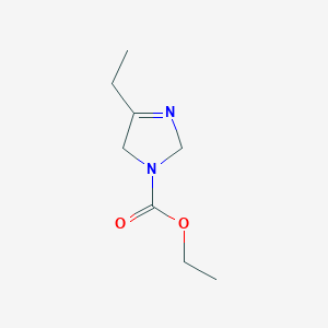 molecular formula C8H14N2O2 B12826773 Ethyl 4-ethyl-2,5-dihydro-1H-imidazole-1-carboxylate 