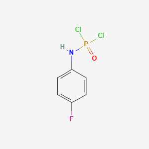 molecular formula C6H5Cl2FNOP B12826777 (4-Fluorophenyl)phosphoramidic dichloride CAS No. 917617-84-6