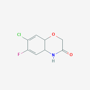 7-Chloro-6-fluoro-4a,8a-dihydro-2H-benzo[b][1,4]oxazin-3(4H)-one