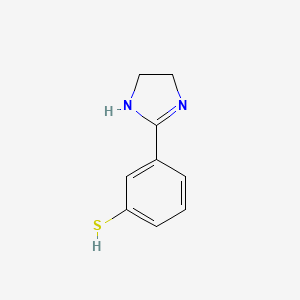 molecular formula C9H10N2S B12826824 3-(4,5-dihydro-1H-imidazol-2-yl)benzenethiol CAS No. 872276-84-1