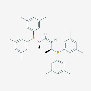 molecular formula C38H46P2 B12826847 ((2S,5S,Z)-Hex-3-ene-2,5-diyl)bis(bis(3,5-dimethylphenyl)phosphane) 