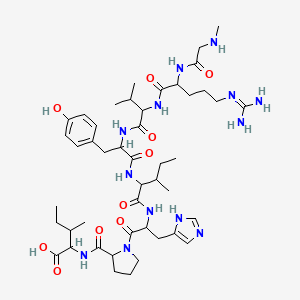 molecular formula C46H73N13O10 B1282685 [Sar1, Ile8]-血管紧张素II CAS No. 67724-27-0